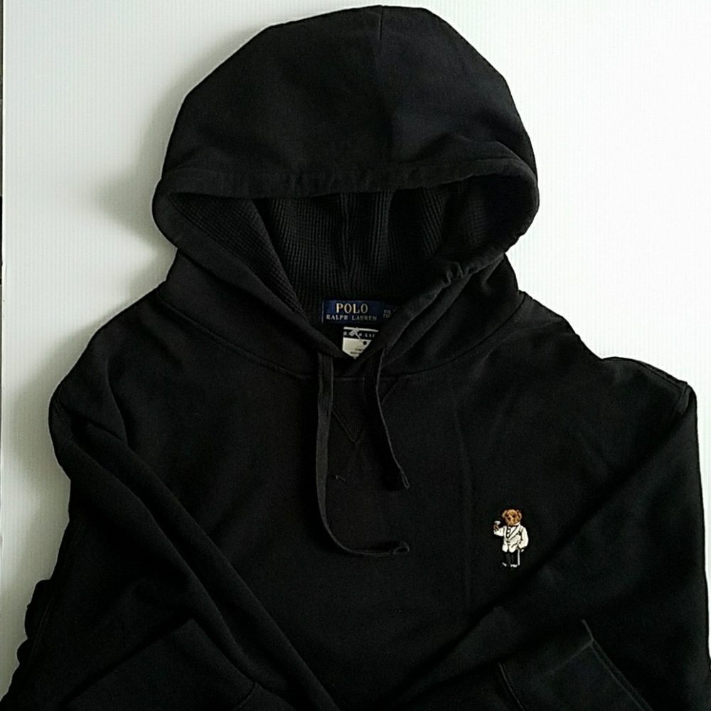 Polo Ralph Lauren Bear White Tuxedo Hoodie XXL New
